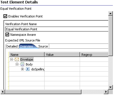 Equal verification point screen capture