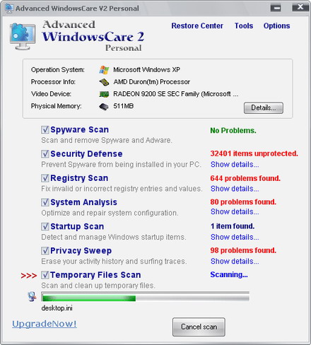 Advanced WindowsCare