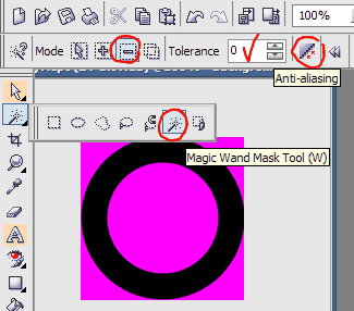 . 2.5  Magic Wand Mask Tool  Anti-aliasing