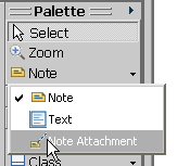 Creating a note attachment