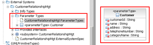 The new parameter types package screen capture of elements