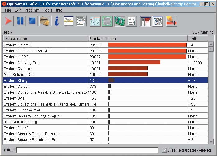    (Borland Optimizeit Profiler)