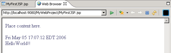  16.  MyFirstJSP