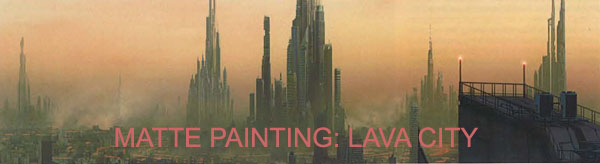 Matte painting: Город Лавы