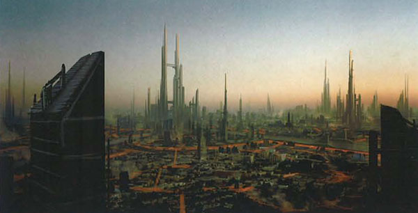 Matte painting: Город Лавы