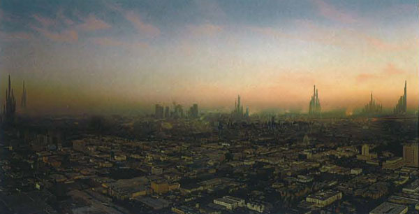 Matte painting: Город Лавы