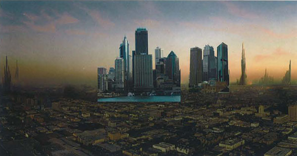 Matte painting: Город Лавы