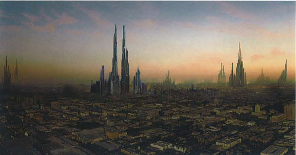 Matte painting: Город Лавы