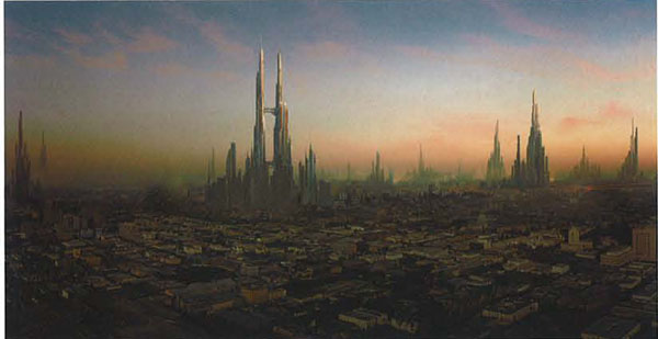 Matte painting: Город Лавы