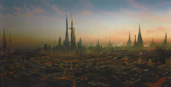 Matte painting: Город Лавы