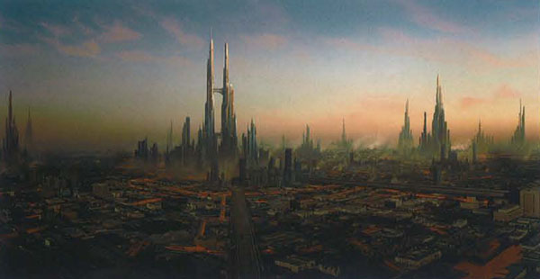 Matte painting: Город Лавы