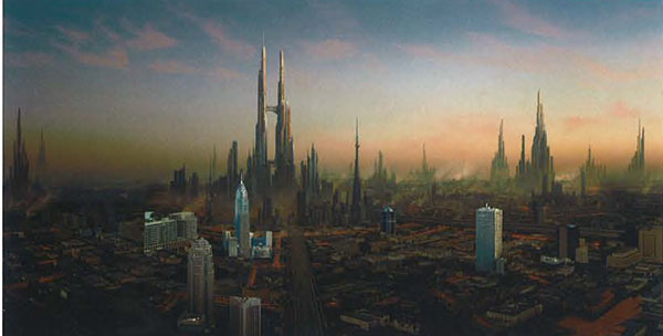 Matte painting: Город Лавы