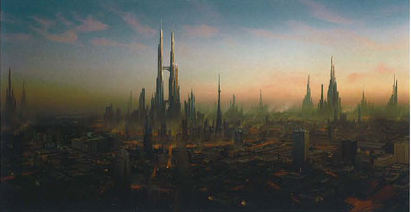 Matte painting: Город Лавы