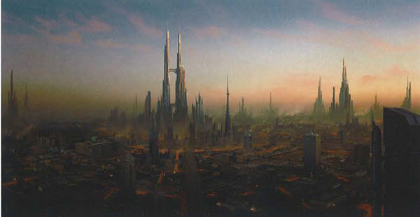Matte painting: Город Лавы