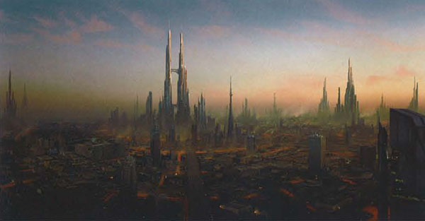 Matte painting: Город Лавы
