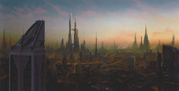 Matte painting: Город Лавы