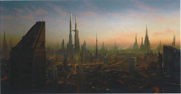 Matte painting: Город Лавы