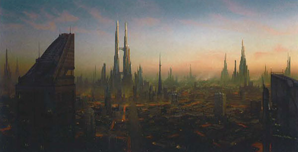 Matte painting: Город Лавы