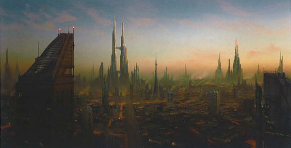 Matte painting: Город Лавы