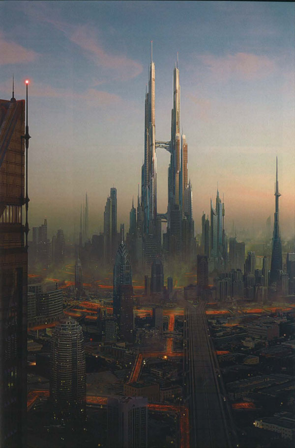 Matte painting: Город Лавы