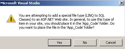 Save to App_Code folder