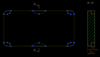 AutoCAD. Контуры детали.