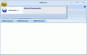 Ribbon Application Menu