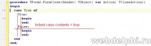 Indent case contents