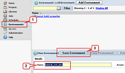 Create an adaptor environment group