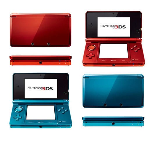 Nintendo Aqua Blue  Red Flare