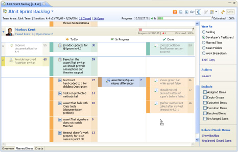  6. Rational Team Concert for System z Taskboard