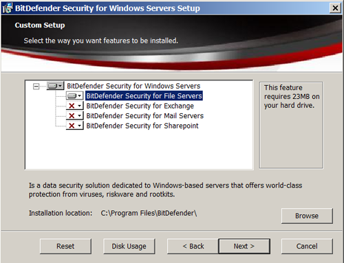  BitDefender Security for File Servers 3.5