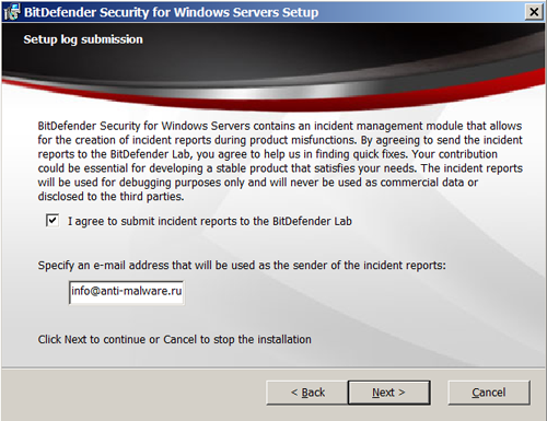  BitDefender Security for File Servers 3.5