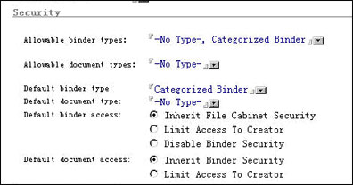 Security Options