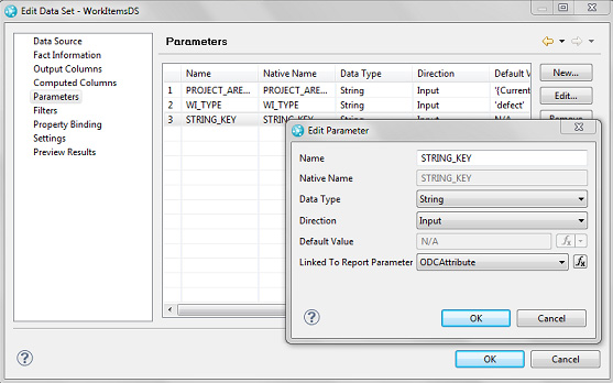  Edit Data Set   WorkItemsDS