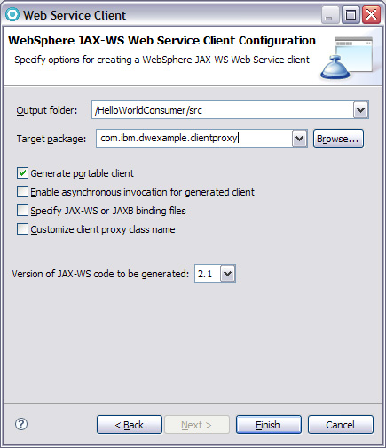  10.  Web Service Client Configuration