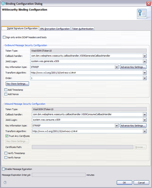  41. WSSecurity Binding Configuration