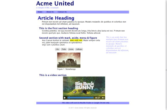 The Acme United web page