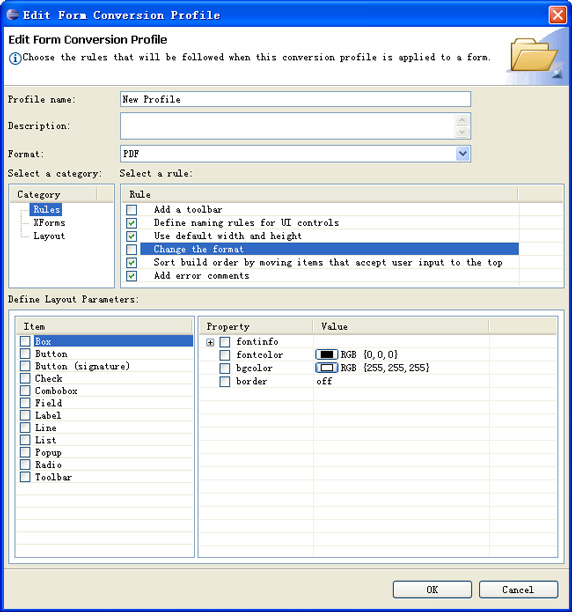  5.  Edit Form Conversion Profile