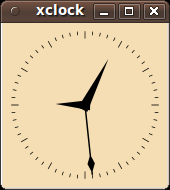 Рисунок 2. Аналоговые часы xclock