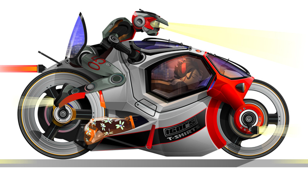 vector droid bike by igorstshirts   CorelDRAW?