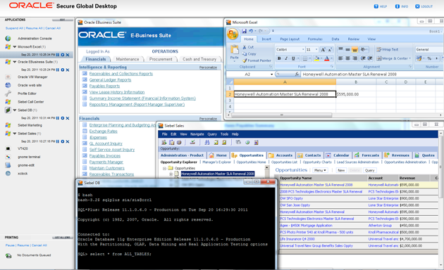 Oracle      Secure Global Desktop