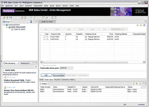 IBM Sales Center for WebSphere Commerce