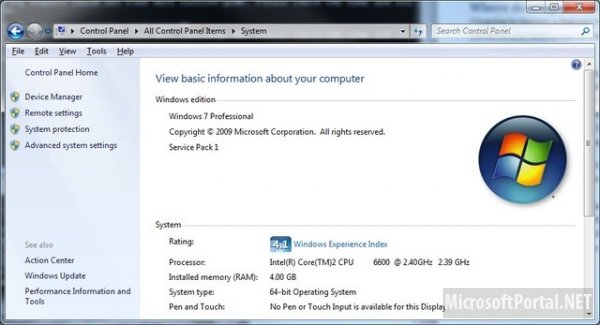 Microsoft:   Windows 7 RTM  9  2013 