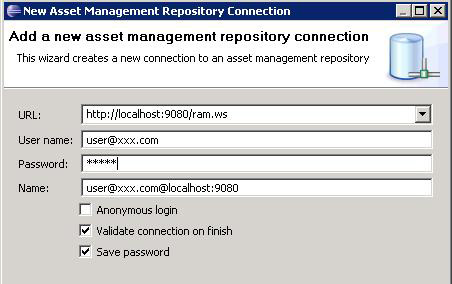  5.  New Asset Manager Repository Connection
