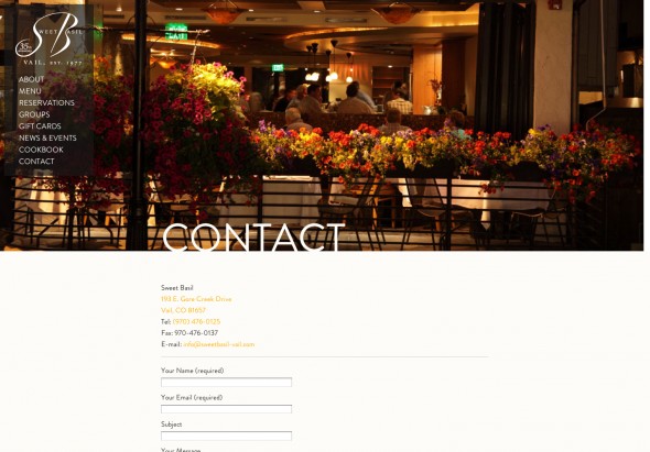 Contact / Sweet Basil
