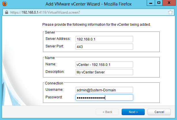     VMware vCenter Server