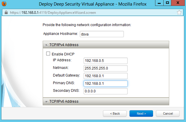   Deep Security Virtual Appliance
