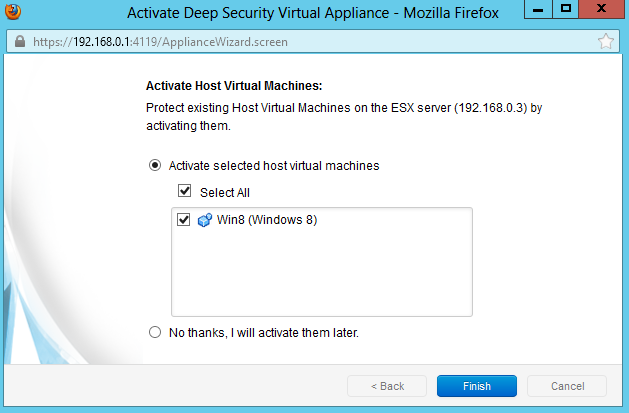        Deep Security Virtual Appliance