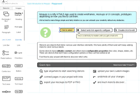 Moqups - HTML5 App For Creating Wireframes